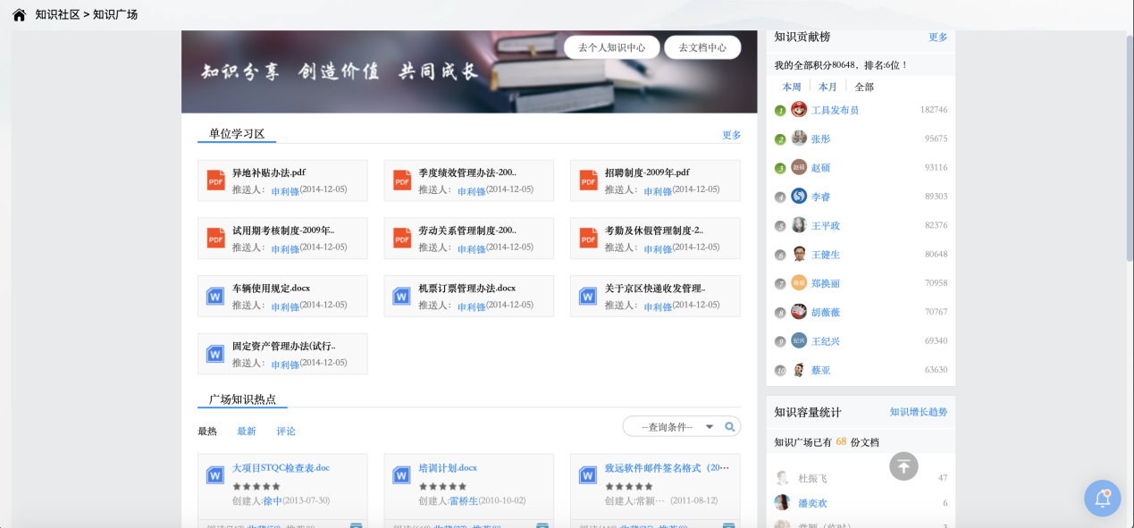 OA知識廣場是知識員工交流互動(dòng)的公共場所 OA知識廣場是知識員工交流互動(dòng)的公共場所